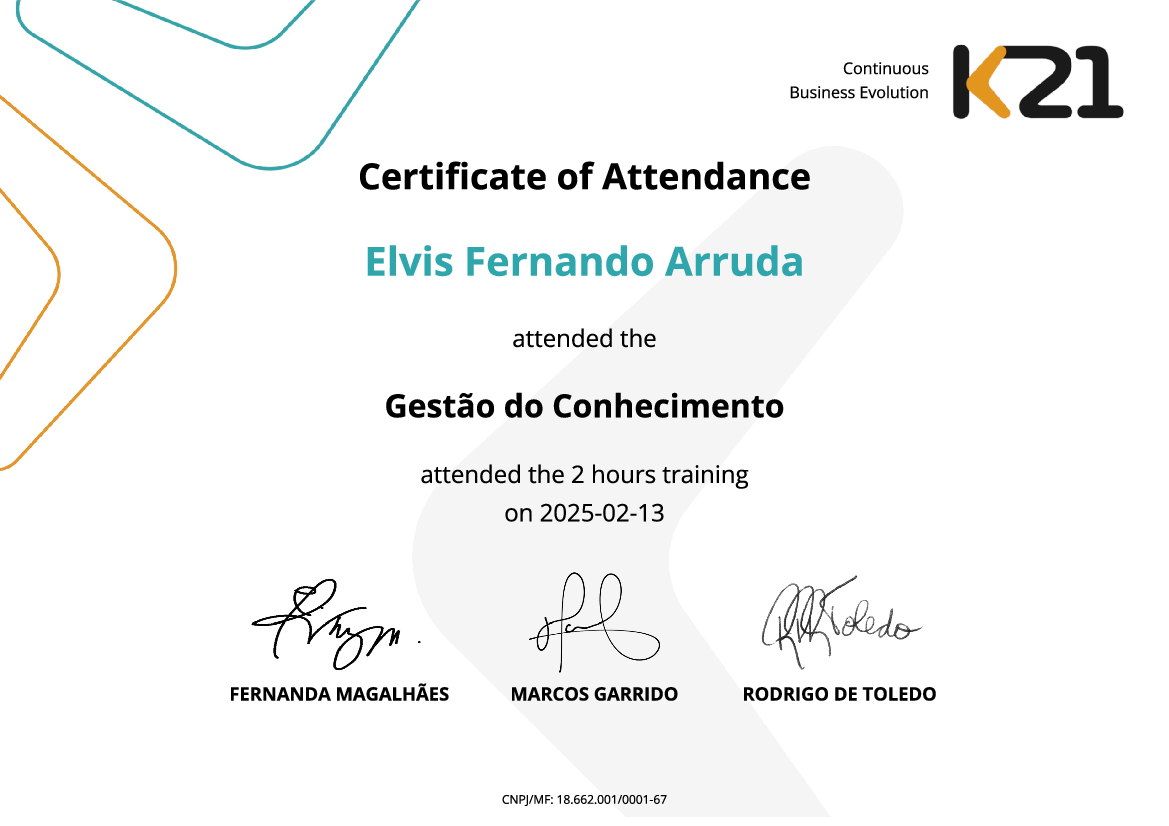 Certificado K21